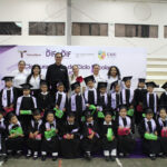 Dunia y Erasmo celebran graduación de 287 niñas y niños de los CAICs